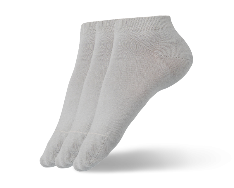 Barefoot Socks - Low-cut - Essentials - Grey - 3 pack