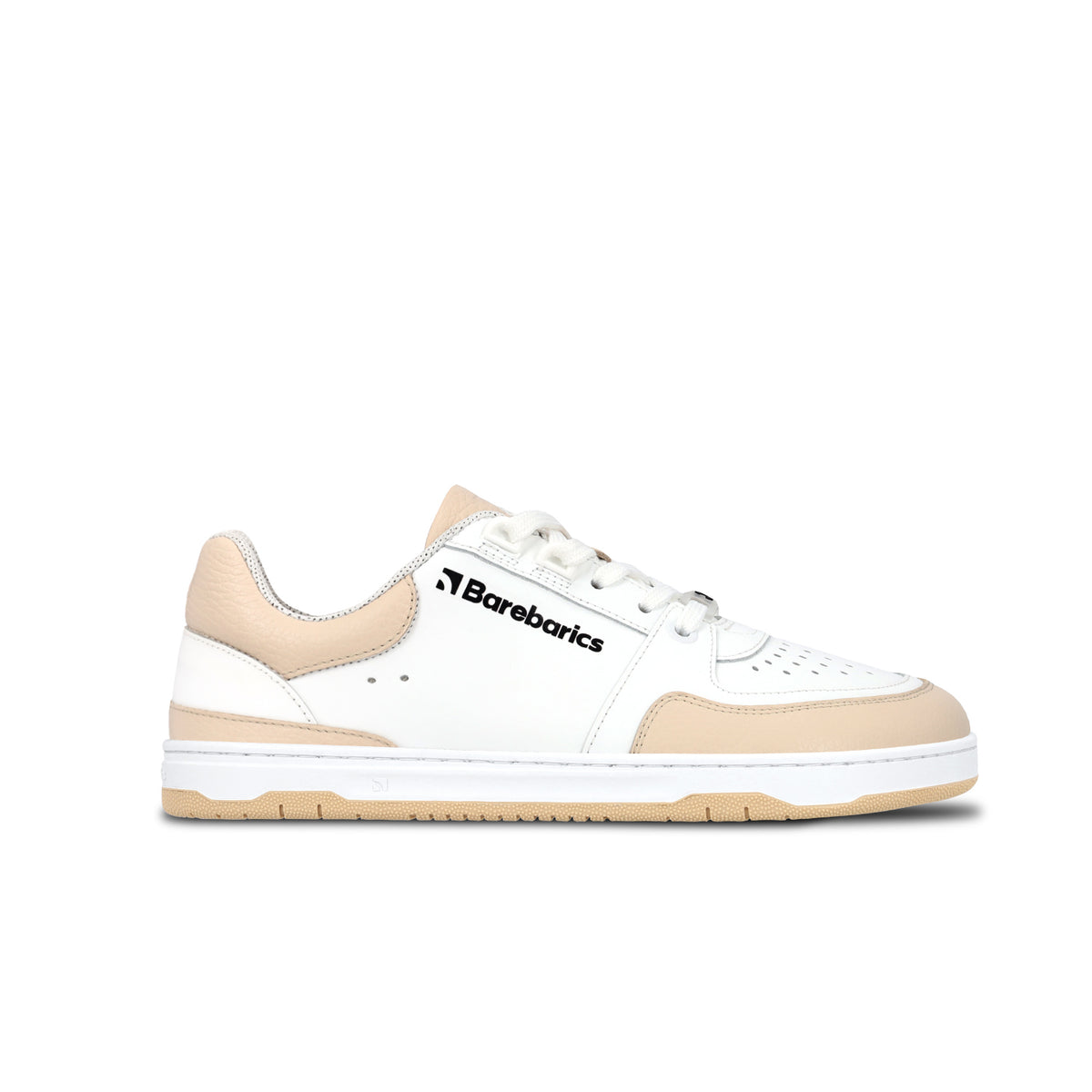 Barefoot Sneakers Barebarics Wave - White & Beige 1  - OzBarefoot