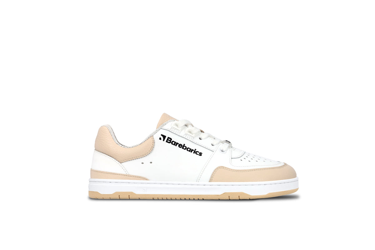 Barefoot Sneakers Barebarics Wave - White & Beige 5  - OzBarefoot