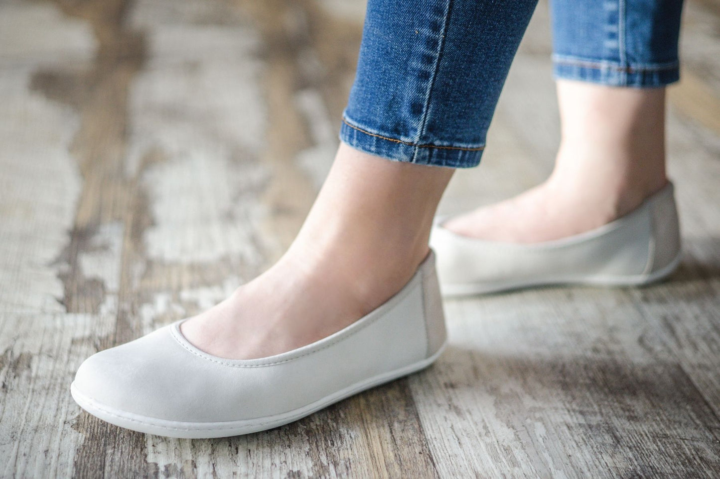 Ballet Flats Be Lenka - Sophie - Chalk White 11 OzBarefoot Australia