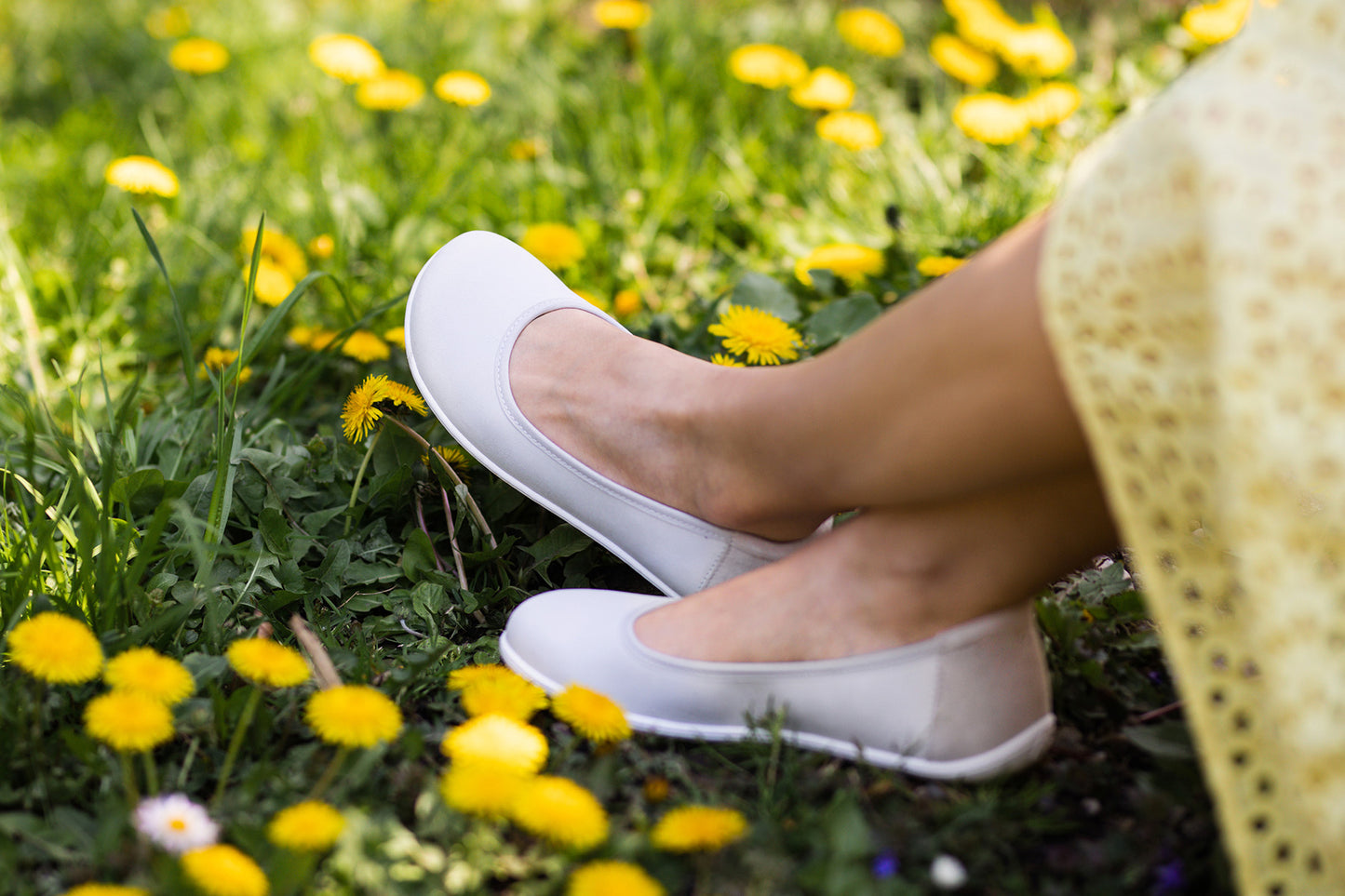 Ballet Flats Be Lenka - Sophie - Chalk White 2 OzBarefoot Australia