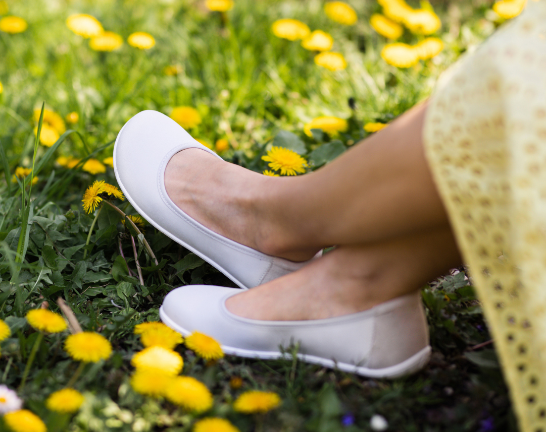 Ballet Flats Be Lenka - Sophie - Chalk White 12 OzBarefoot Australia
