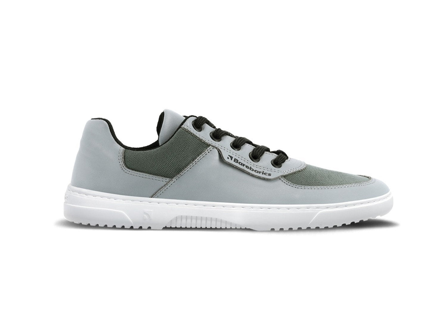 Barefoot Sneakers Barebarics Bravo - Grey & White 1 OzBarefoot Australia