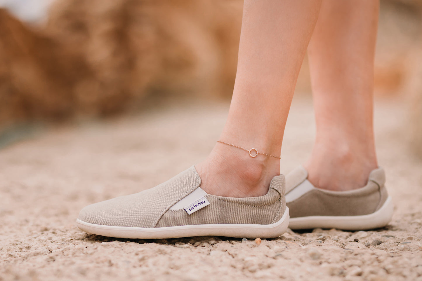 Barefoot Sneakers - Be Lenka Eazy - Vegan - Sand '22 8 OzBarefoot Australia