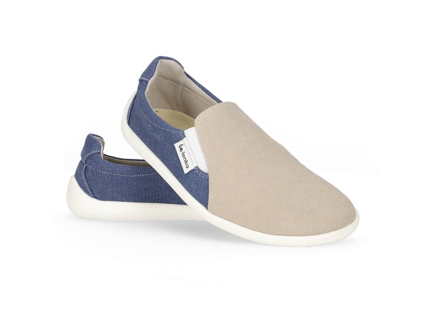 Barefoot Sneakers - Be Lenka Eazy - Vegan - Sand & Blue 2 OzBarefoot Australia
