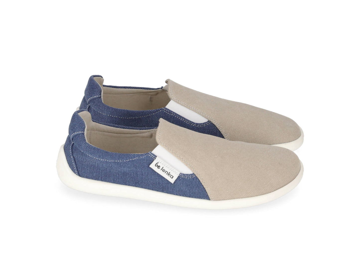 Barefoot Sneakers - Be Lenka Eazy - Vegan - Sand & Blue 8 OzBarefoot Australia