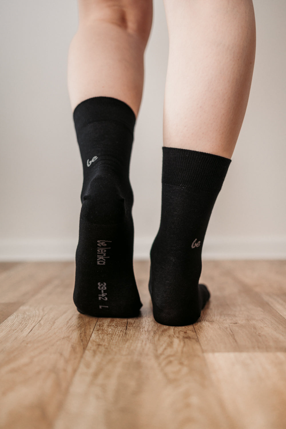 Barefoot Socks - Crew - Essentials - Black 1 OzBarefoot Australia