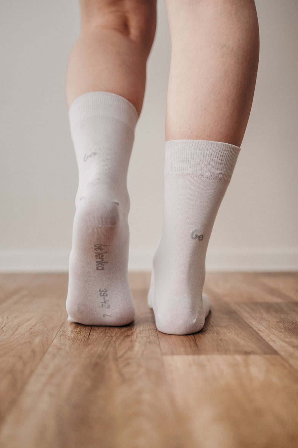 Barefoot Socks - Crew - Essentials - White 1 OzBarefoot Australia