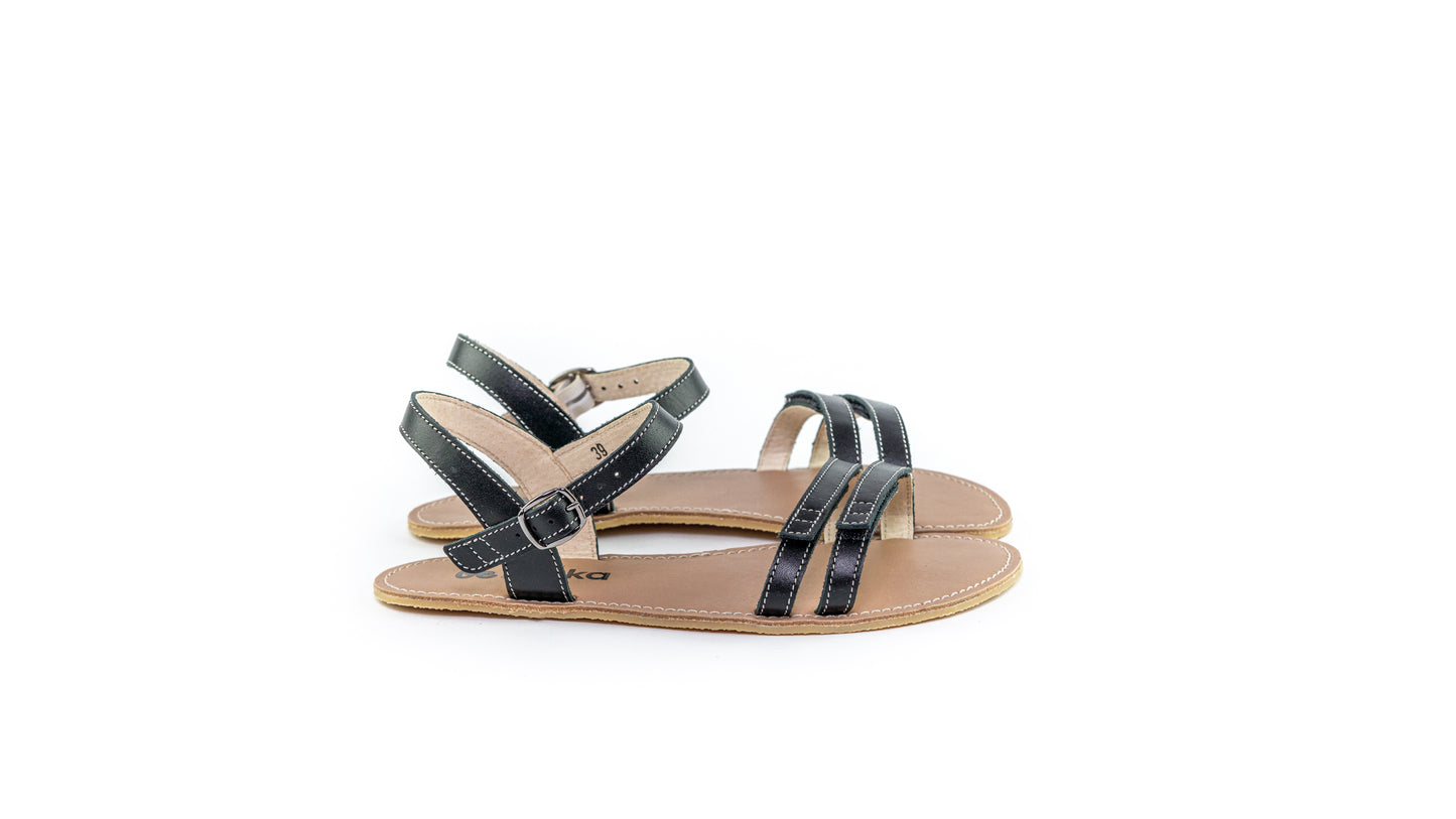 Barefoot Sandals - Be Lenka Summer - Black 8 OzBarefoot Australia