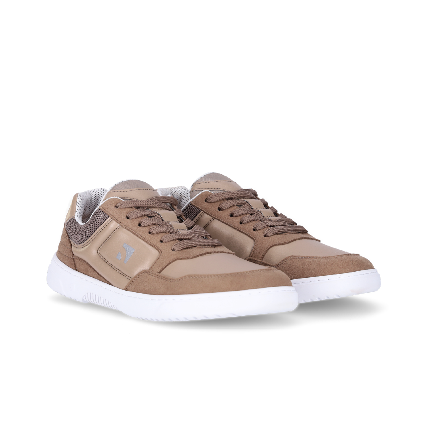 Barefoot Sneakers Barebarics - Axiom - Brown & White 5 OzBarefoot Australia