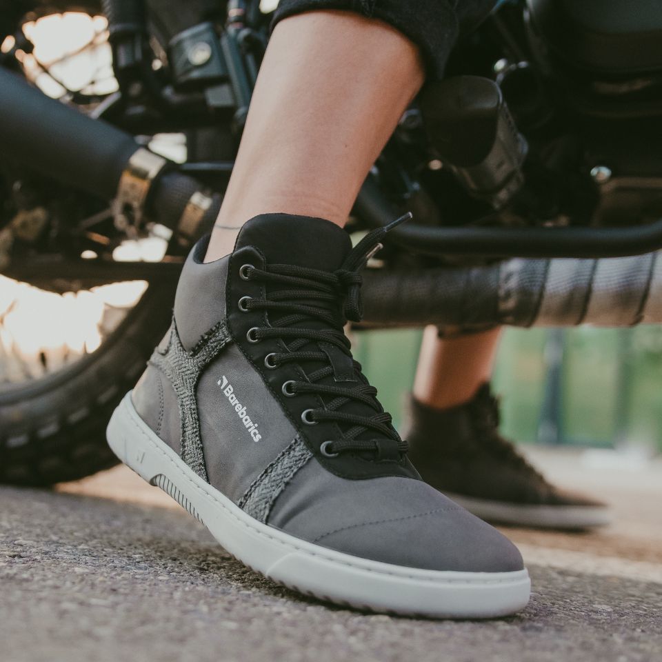 Barefoot Sneakers Barebarics - Hifly - Grey 5 OzBarefoot Australia