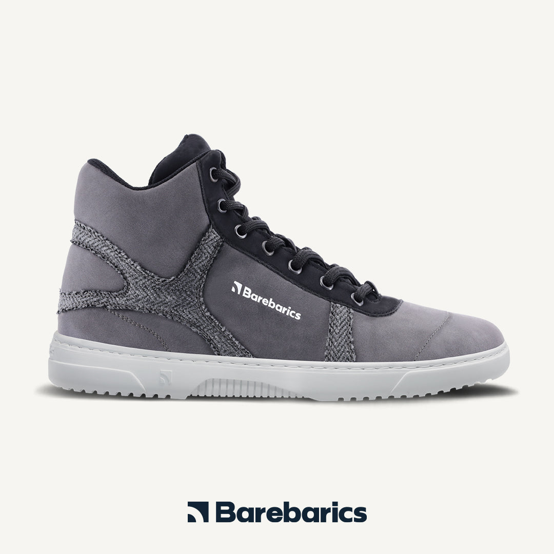 Barefoot Sneakers Barebarics - Hifly - Grey 3 OzBarefoot Australia