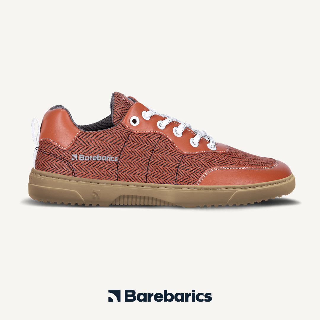 Barefoot Sneakers Barebarics - Kudos - Brick Red 3 OzBarefoot Australia