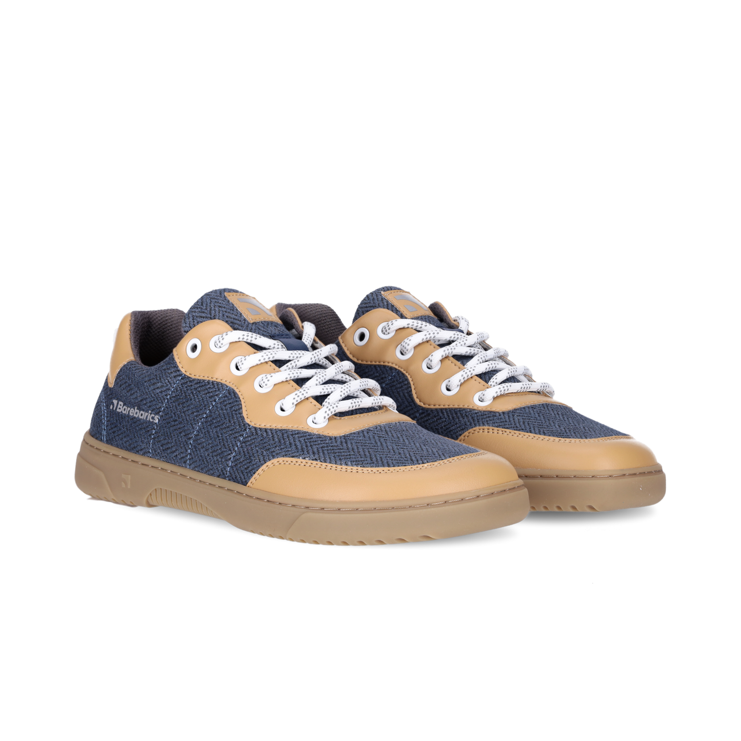 Barefoot Sneakers Barebarics - Kudos - Brown & Blue 9 OzBarefoot Australia