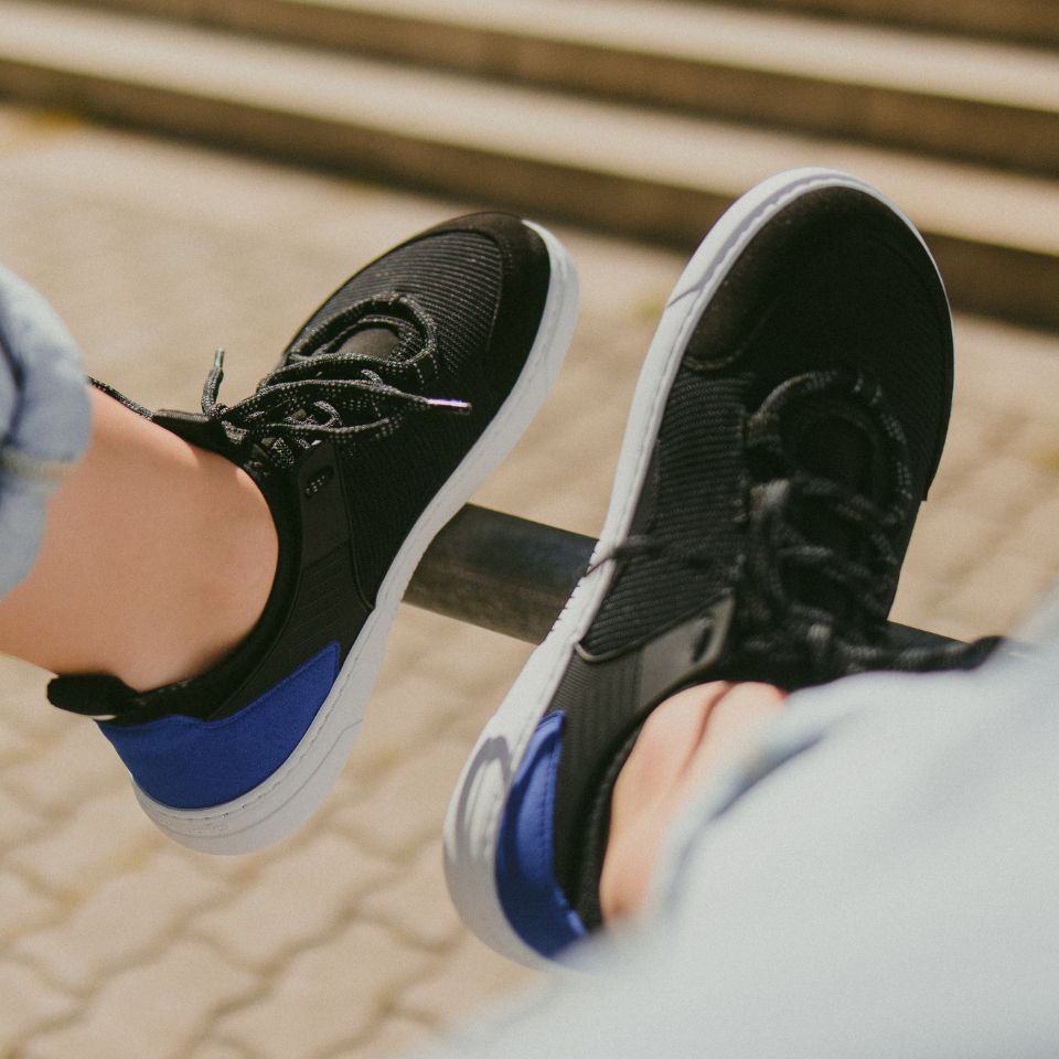 Barefoot Sneakers Barebarics - Rebel - Black 7 OzBarefoot Australia