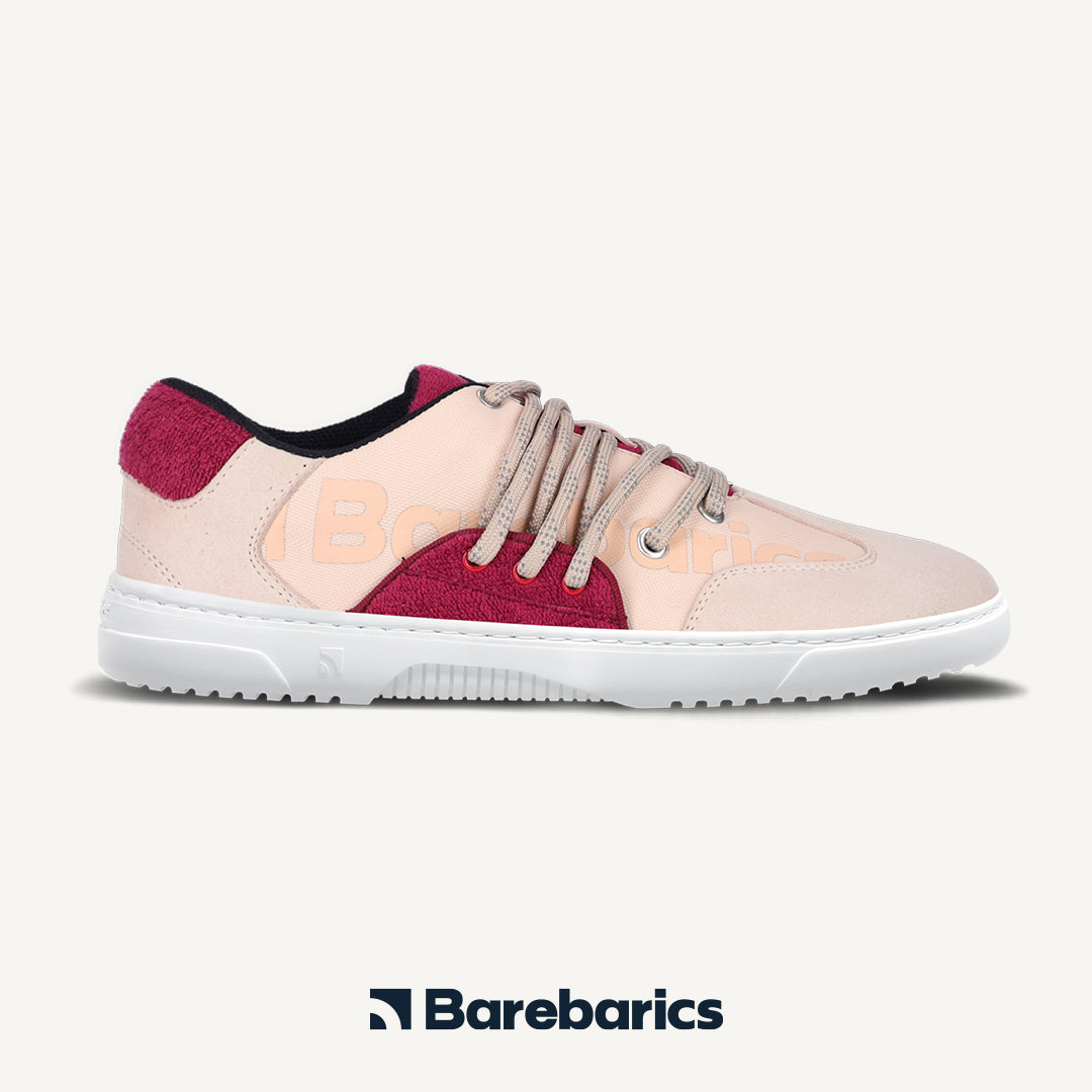 Barefoot Sneakers Barebarics - Vibe - Beige & Red 3 OzBarefoot Australia