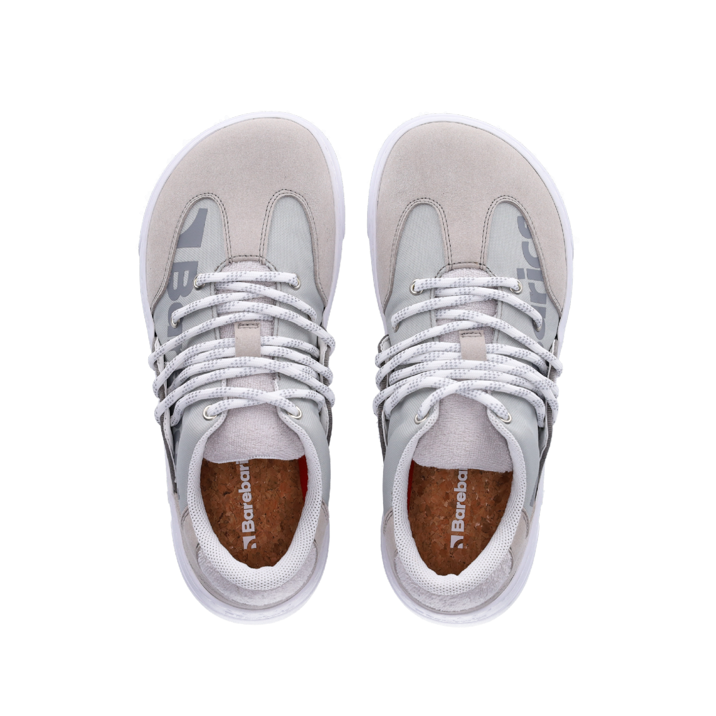 Barefoot Sneakers Barebarics - Vibe - Grey & White 6 OzBarefoot Australia