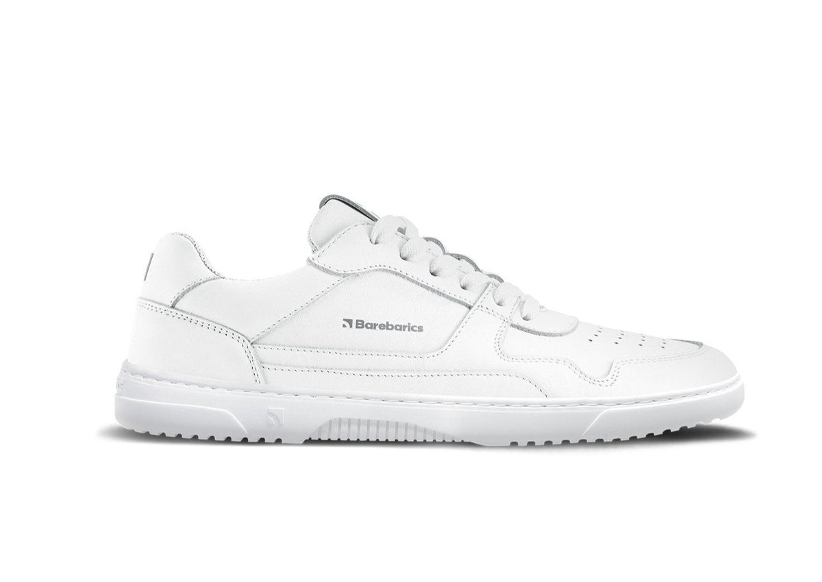 Barefoot Sneakers Barebarics Zing - All White - Leather 1 OzBarefoot Australia