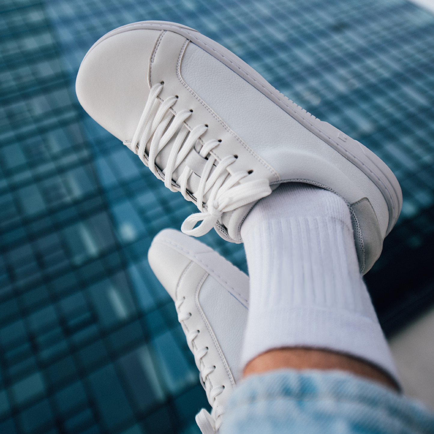 Barefoot Sneakers Barebarics - Zoom - All White 5 OzBarefoot Australia
