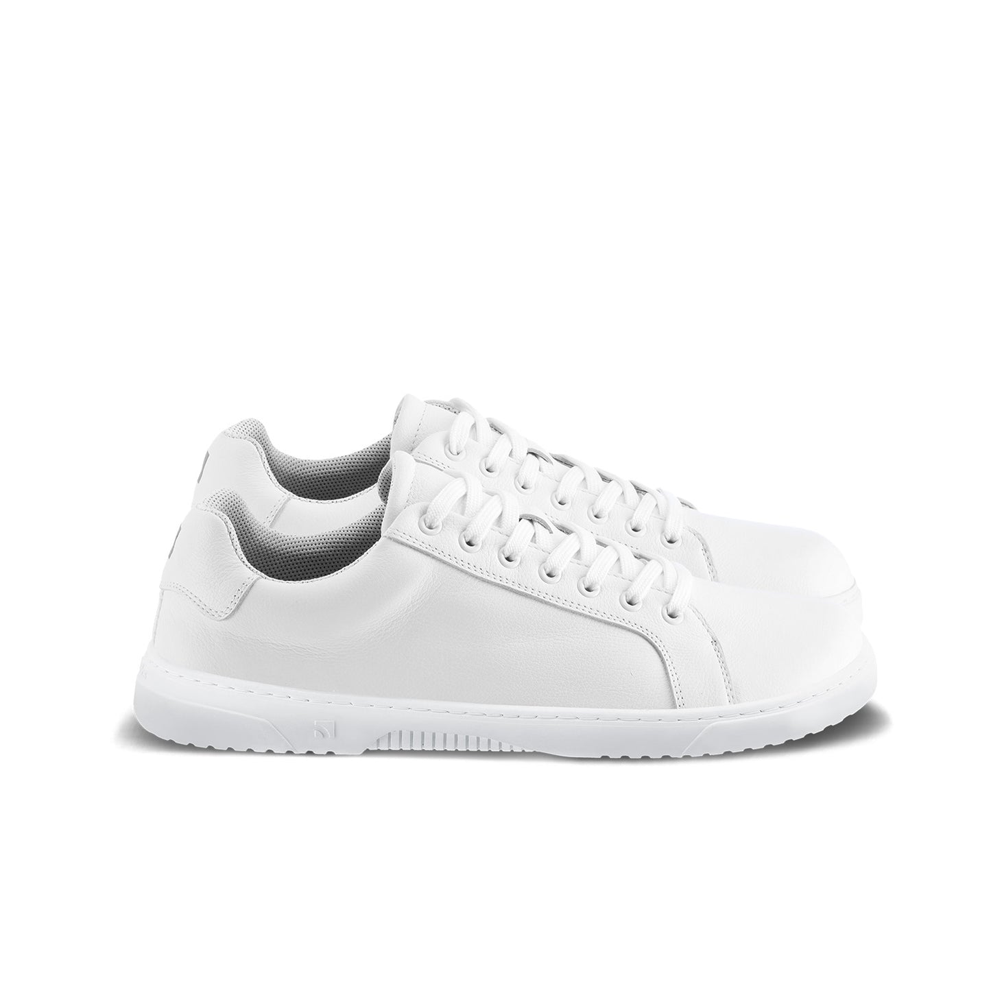 Barefoot Sneakers Barebarics Zoom - All White - Leather 3 OzBarefoot Australia