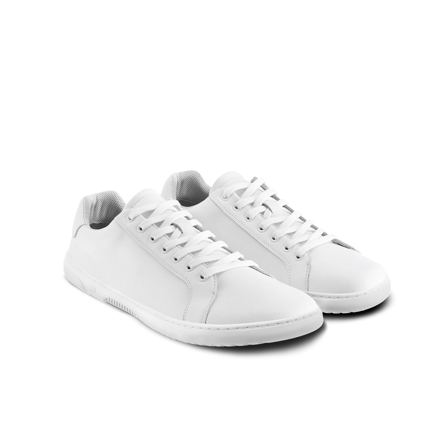 Barefoot Sneakers Barebarics Zoom - All White - Leather 4 OzBarefoot Australia