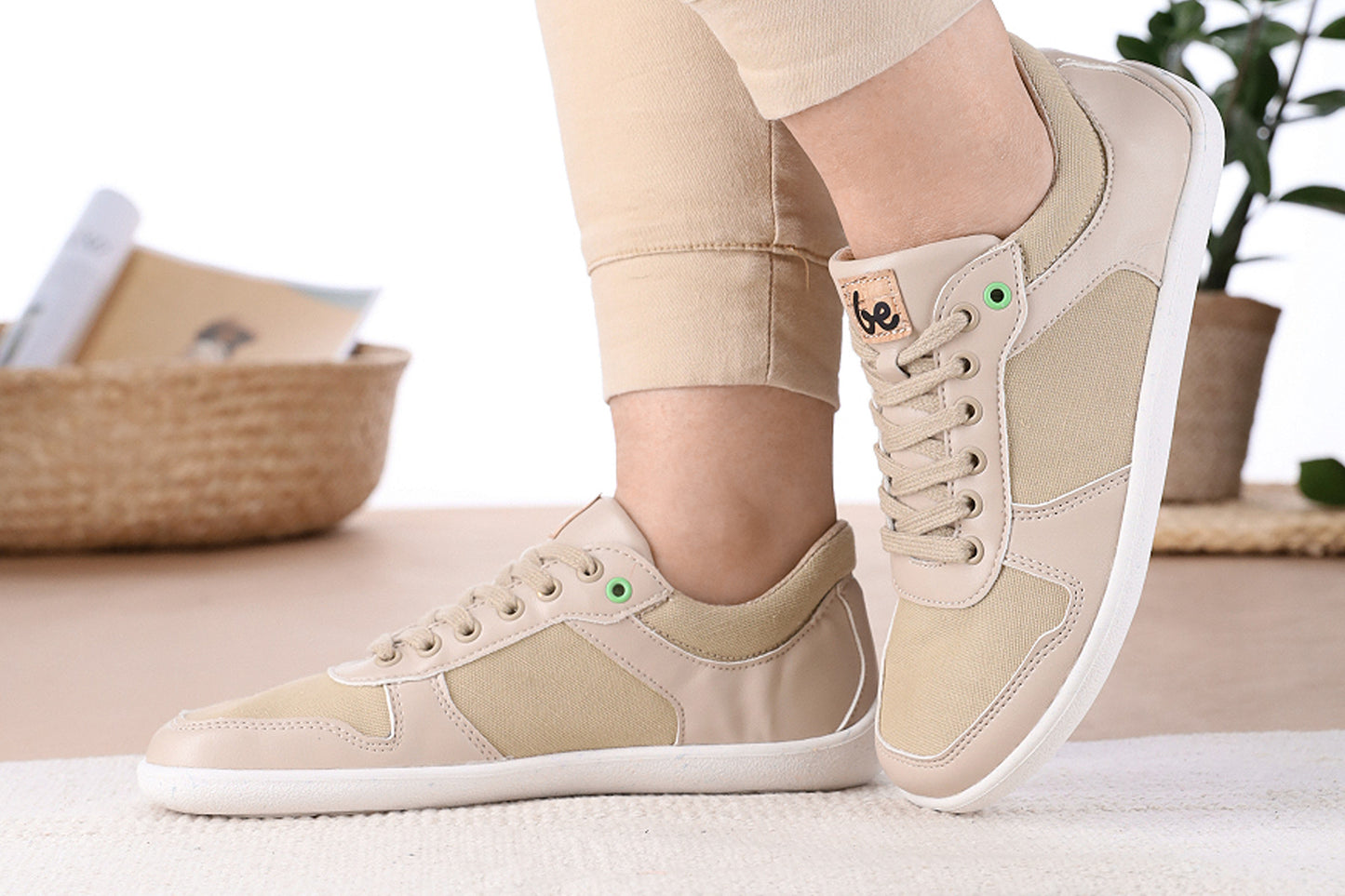 Barefoot Sneakers - Be Lenka Champ 2.0 - Vegan - Beige 12 OzBarefoot Australia