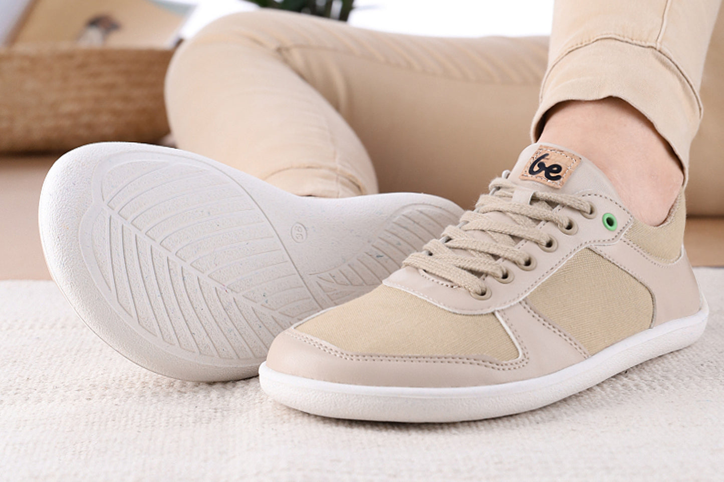 Barefoot Sneakers - Be Lenka Champ 2.0 - Vegan - Beige 14 OzBarefoot Australia