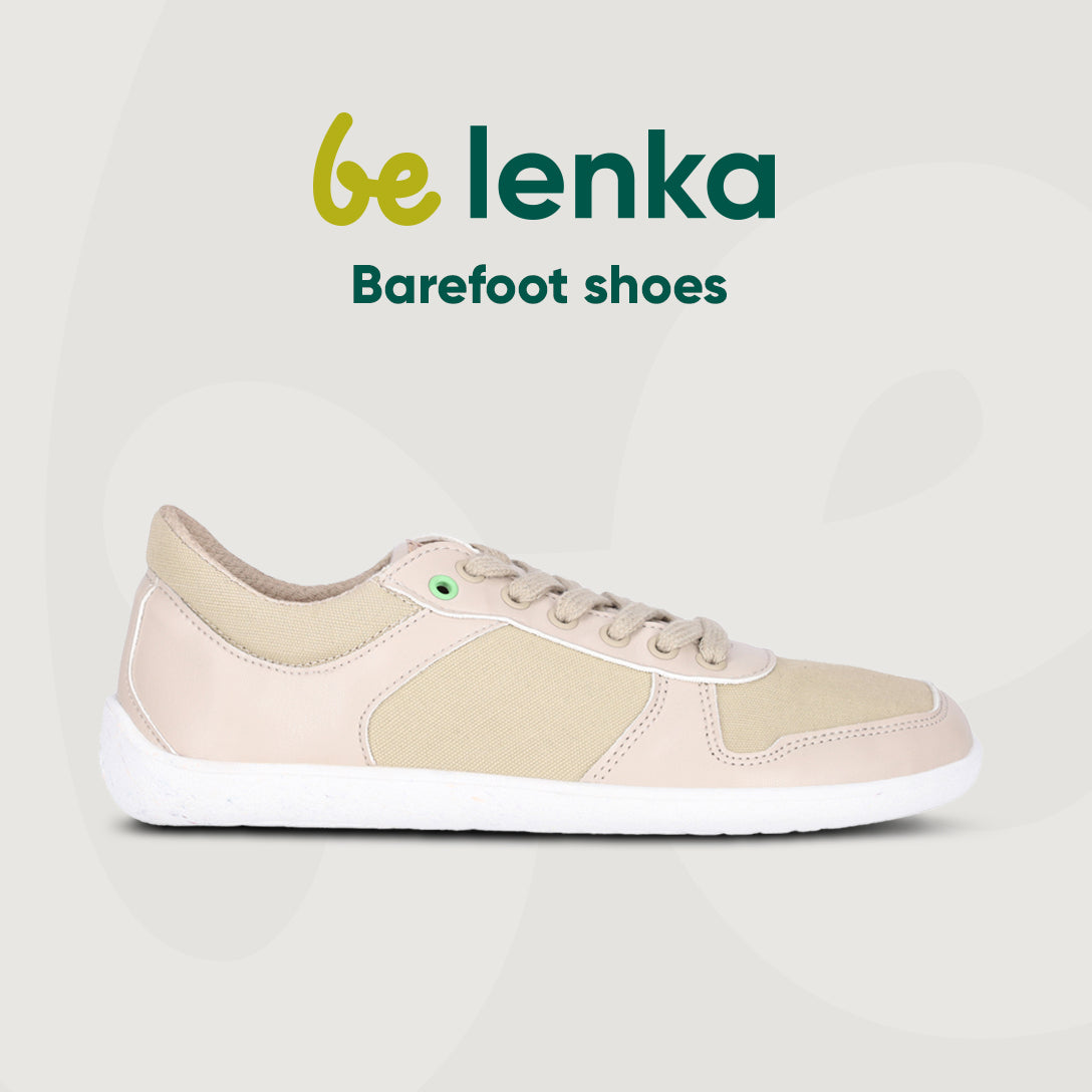 Barefoot Sneakers - Be Lenka Champ 2.0 - Vegan - Beige 4 OzBarefoot Australia