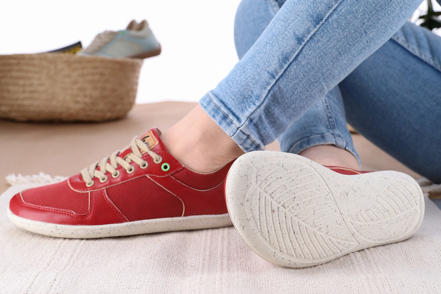 Barefoot Sneakers - Be Lenka Champ 2.0 - Vegan - Red 8 OzBarefoot Australia