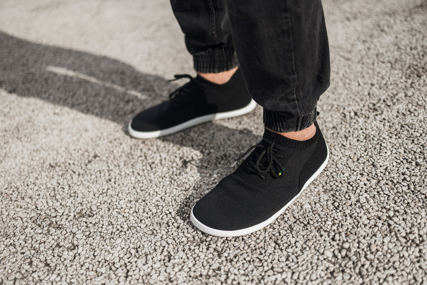 Barefoot Sneakers - Be Lenka Stride - Black & White 11 OzBarefoot Australia