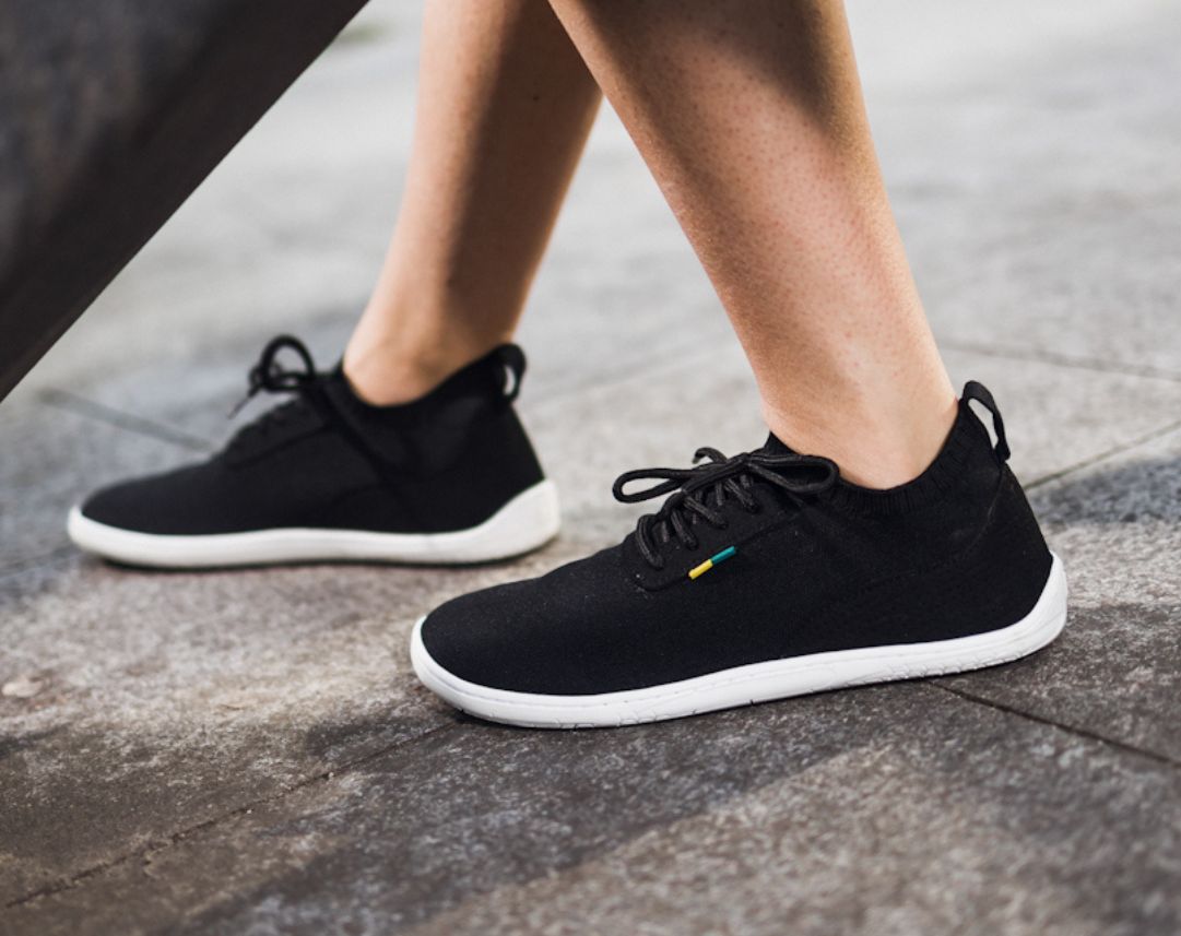 Barefoot Sneakers - Be Lenka Stride - Black & White 13 OzBarefoot Australia
