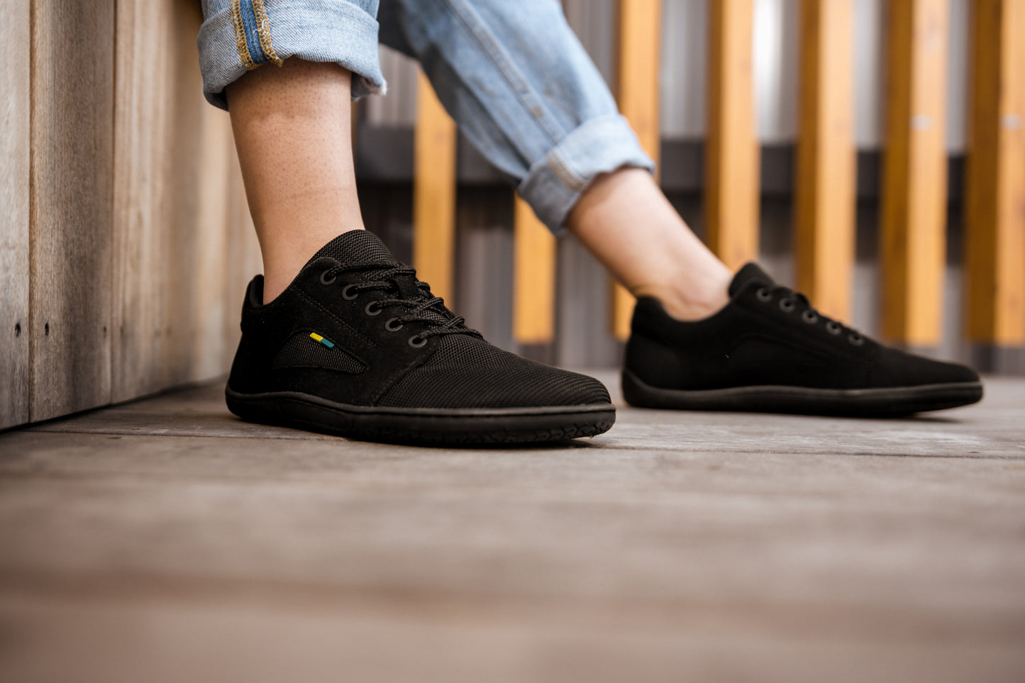 Barefoot Sneakers - Be Lenka Whiz - All Black 7 OzBarefoot Australia
