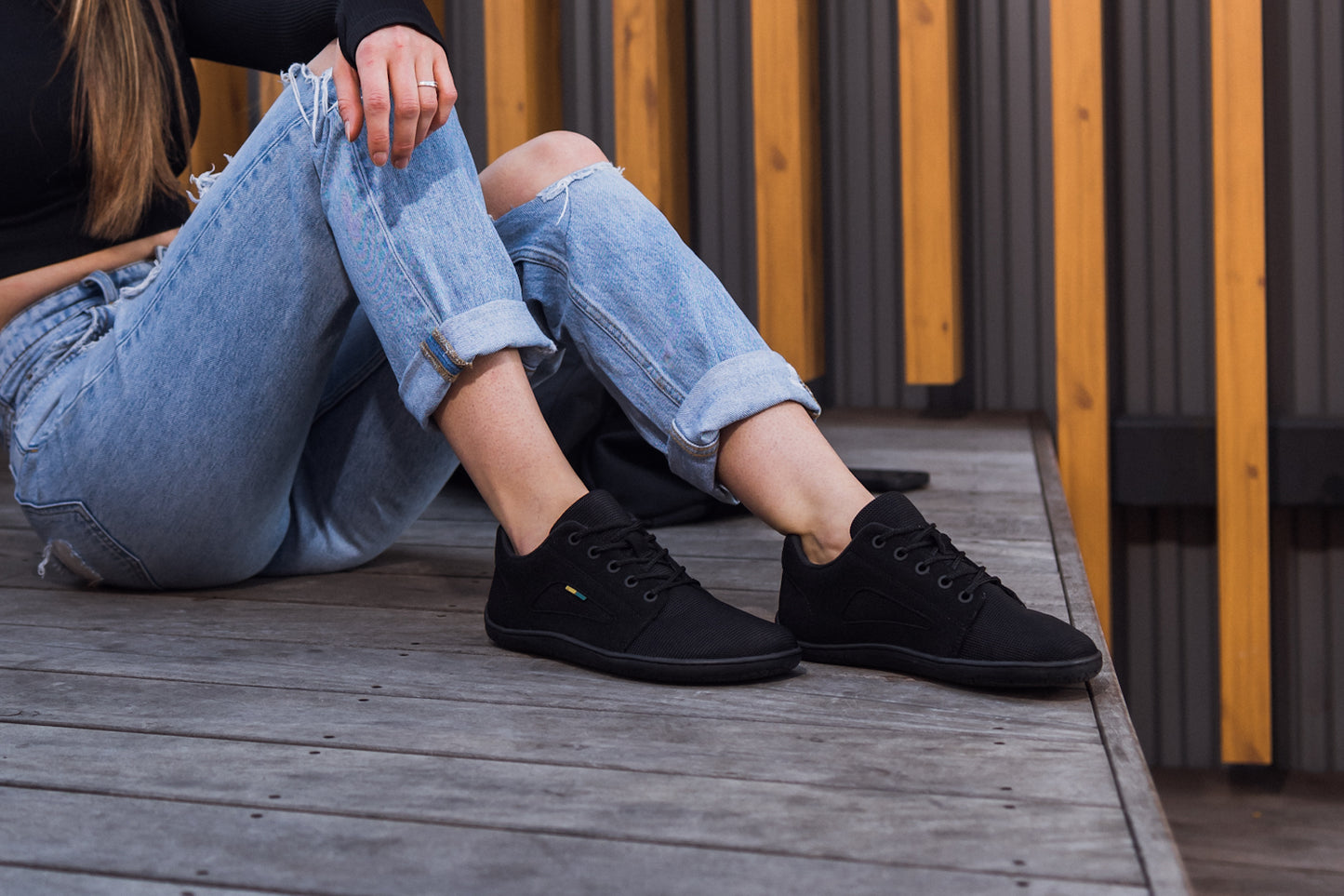 Barefoot Sneakers - Be Lenka Whiz - All Black 11 OzBarefoot Australia