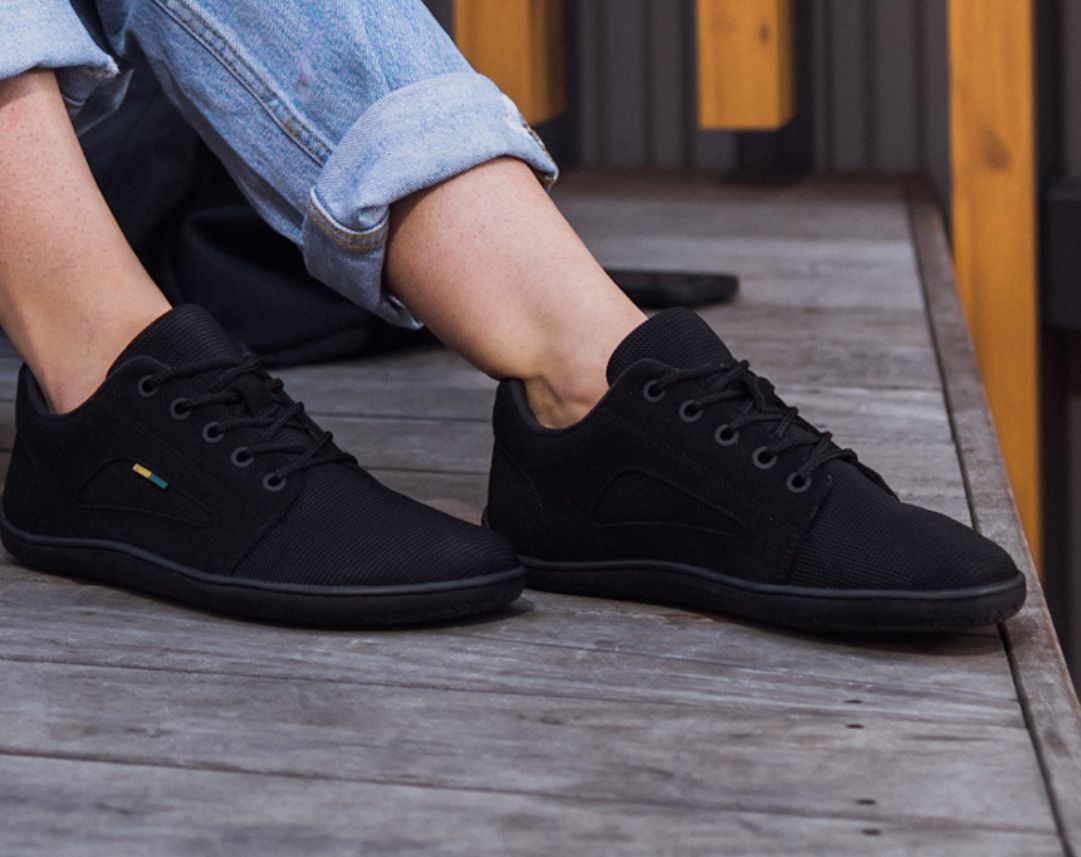 Barefoot Sneakers - Be Lenka Whiz - All Black 3 OzBarefoot Australia