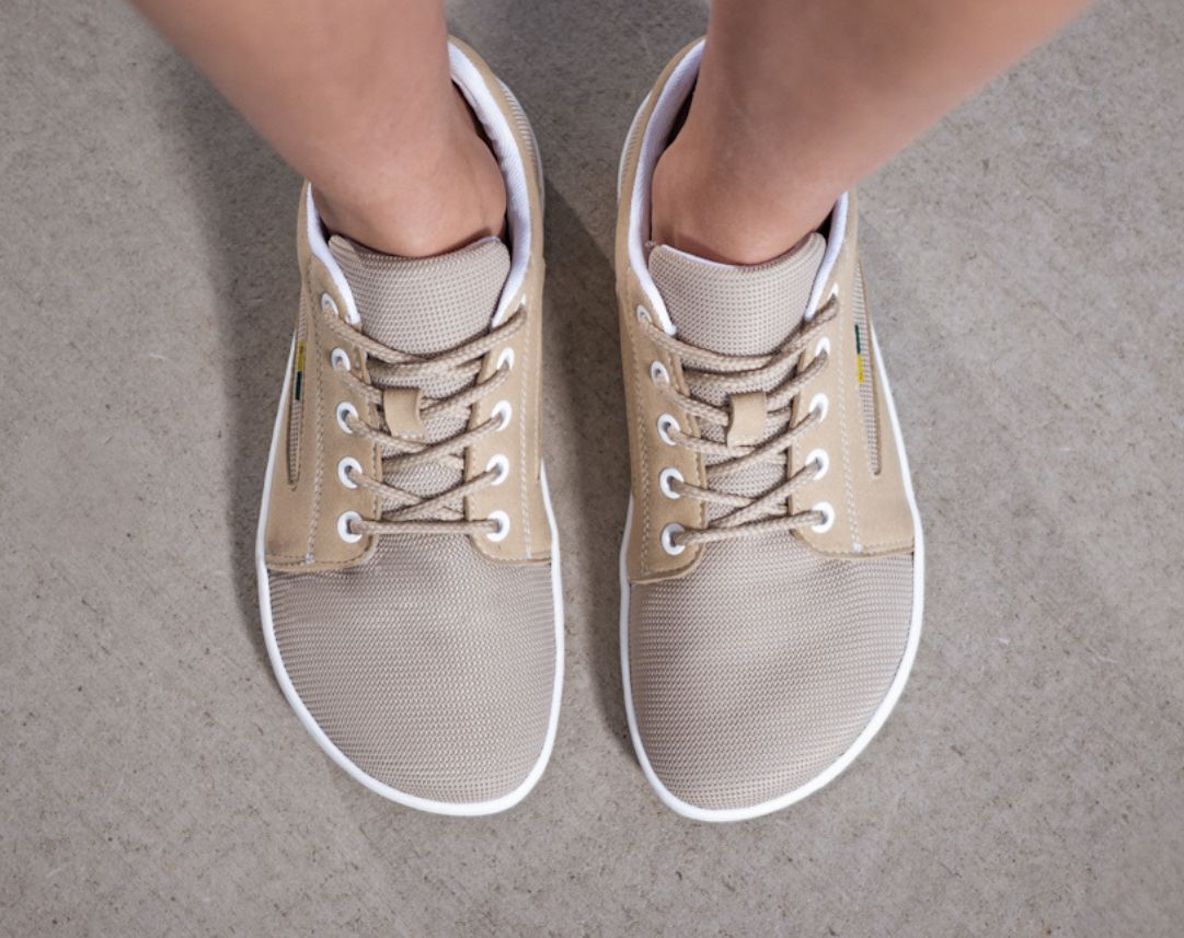 Barefoot Sneakers - Be Lenka Whiz - Beige 1 OzBarefoot Australia