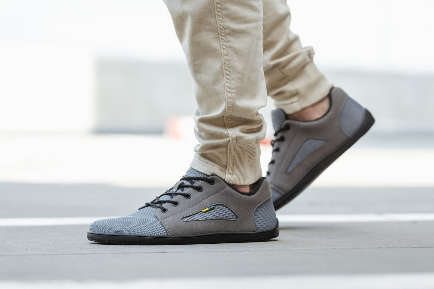 Barefoot Sneakers - Be Lenka Whiz - Grey 5 OzBarefoot Australia