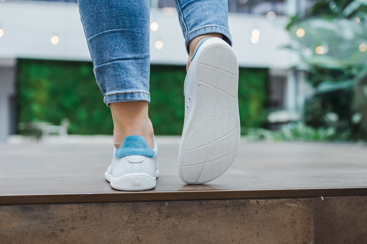 Barefoot Shoes - Be Lenka - Royale - White & Blue 9 OzBarefoot Australia