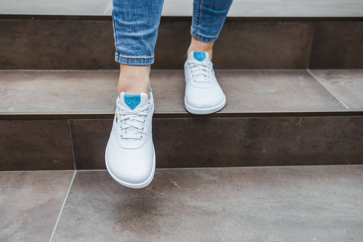 Barefoot Shoes - Be Lenka - Royale - White & Blue 13 OzBarefoot Australia