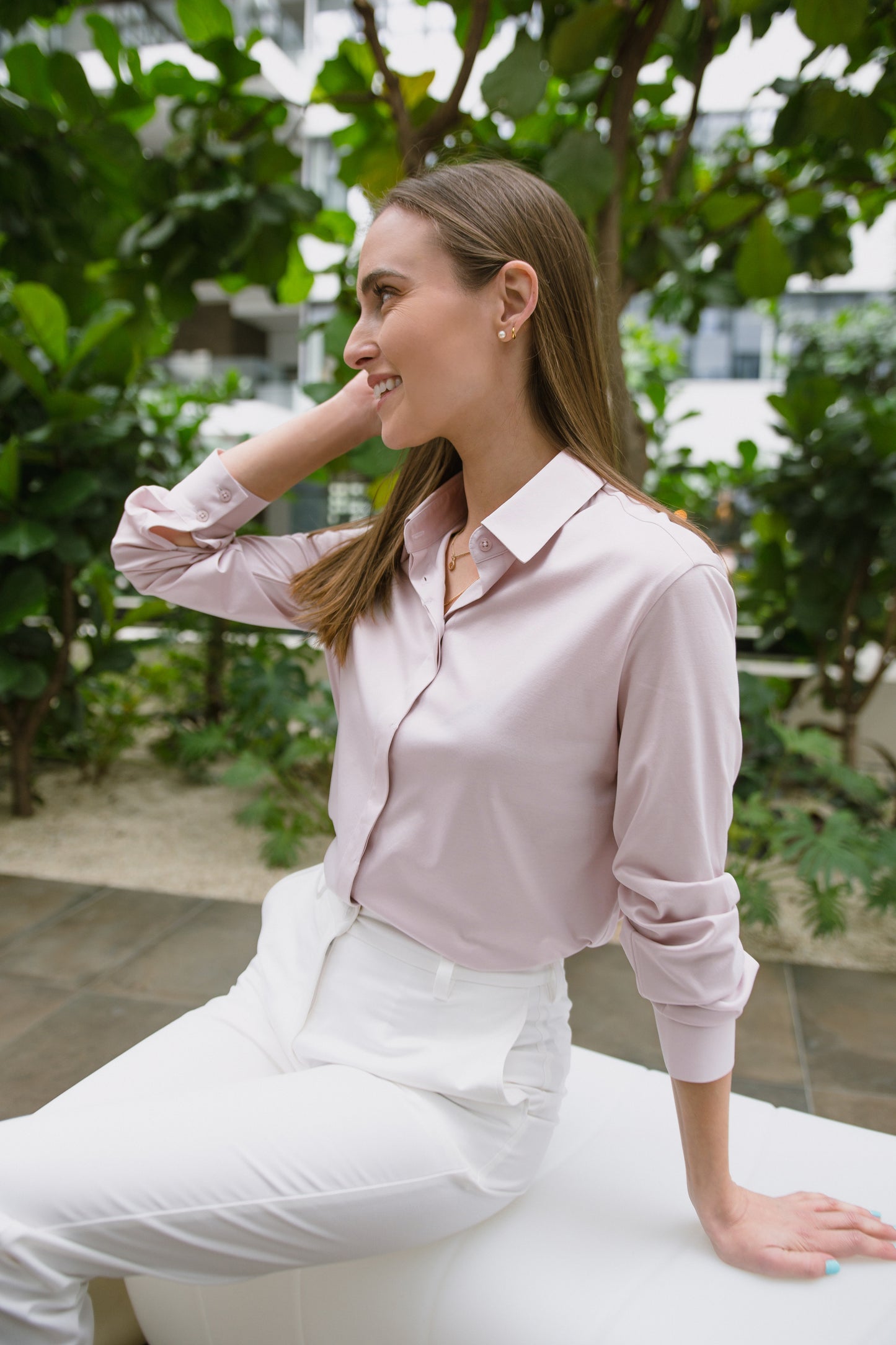 Women's Shirt Be Lenka Essentials - Powder Pink 5 OzBarefoot Australia