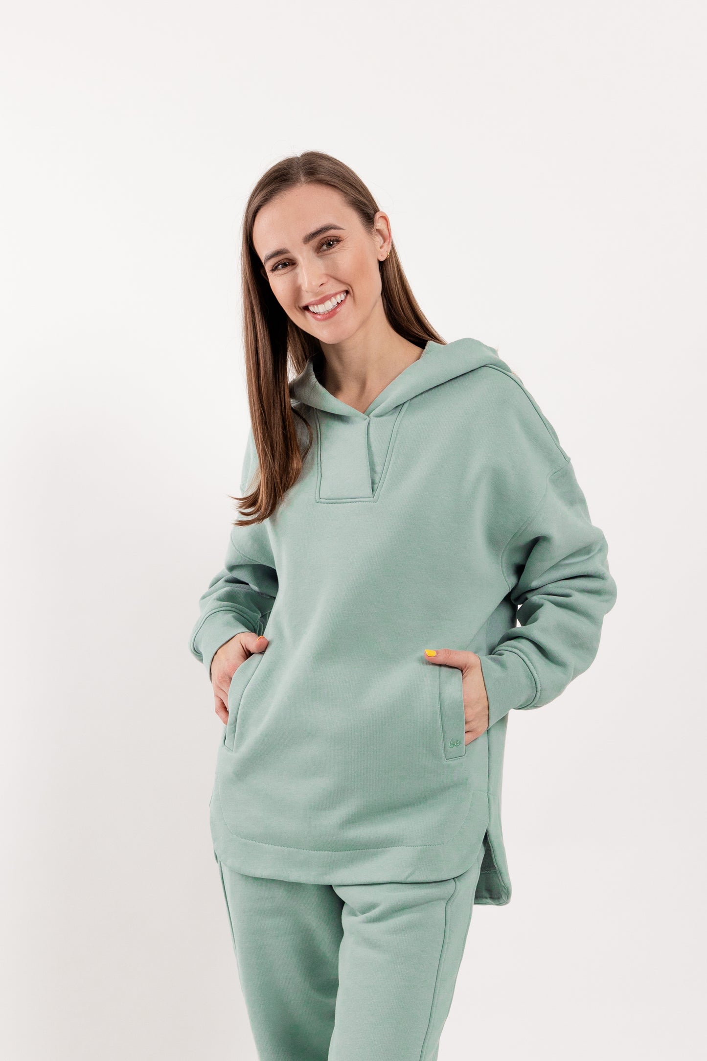 Women's Hoodie Be Lenka Essentials - Pistachio Green 1 OzBarefoot Australia