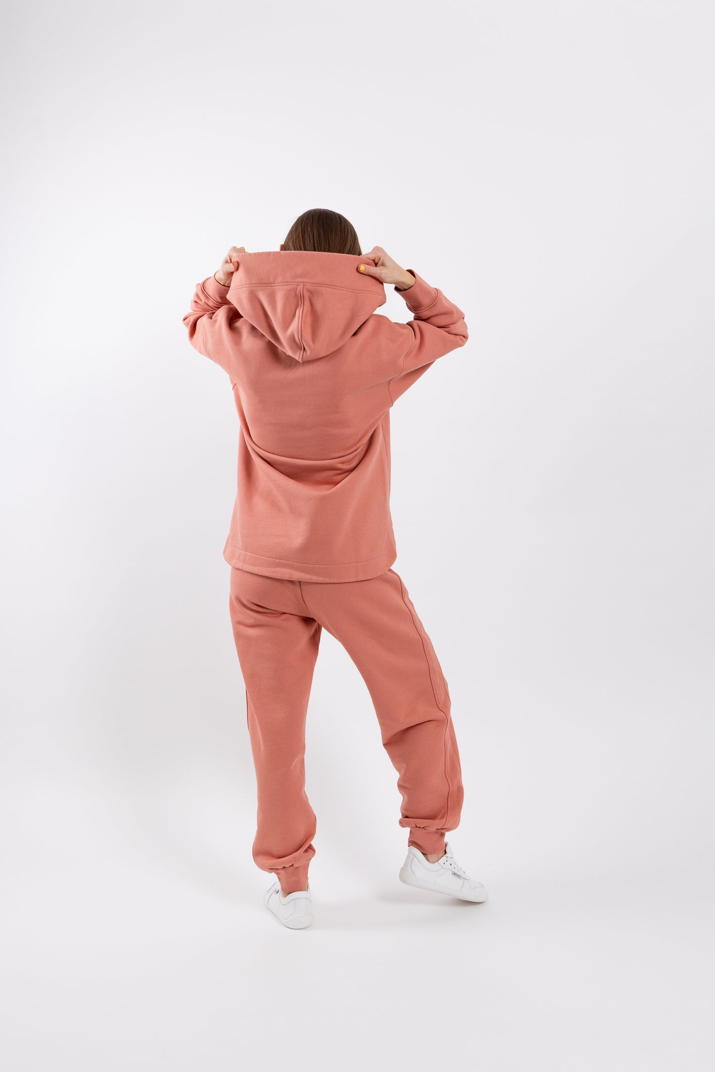 Women's Hoodie Be Lenka Essentials - Salmon Pink 2 OzBarefoot Australia