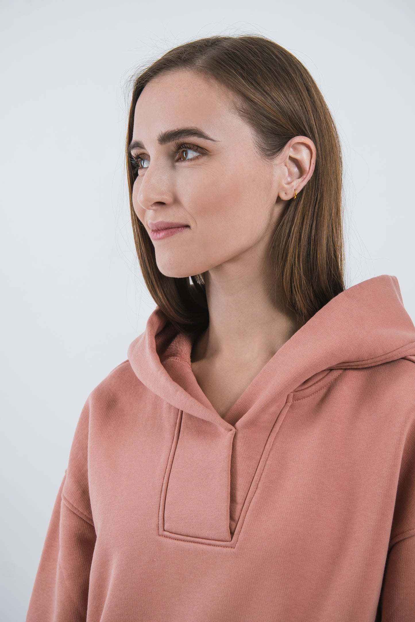 Women's Hoodie Be Lenka Essentials - Salmon Pink 4 OzBarefoot Australia
