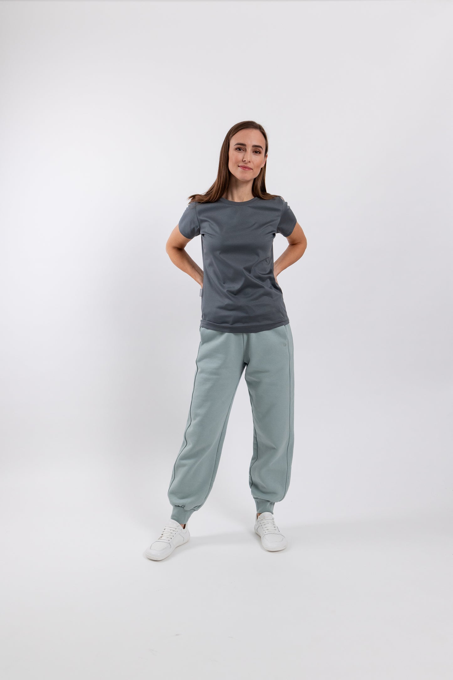 Women's Round Neck t-shirt Be Lenka Essentials - Grey 4 OzBarefoot Australia