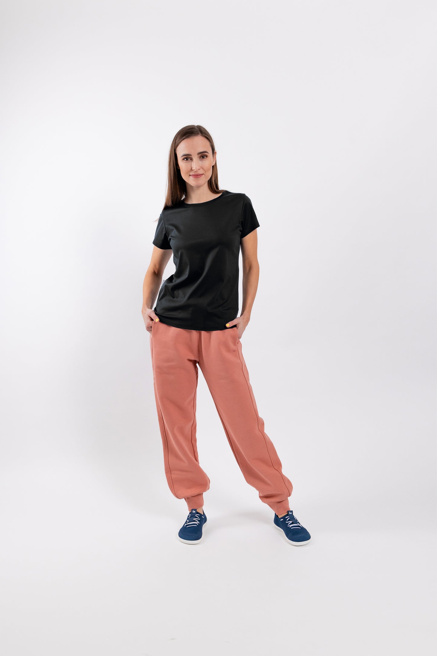 Women's Round Neck t-shirt Be Lenka Essentials - Jet Black 4 OzBarefoot Australia