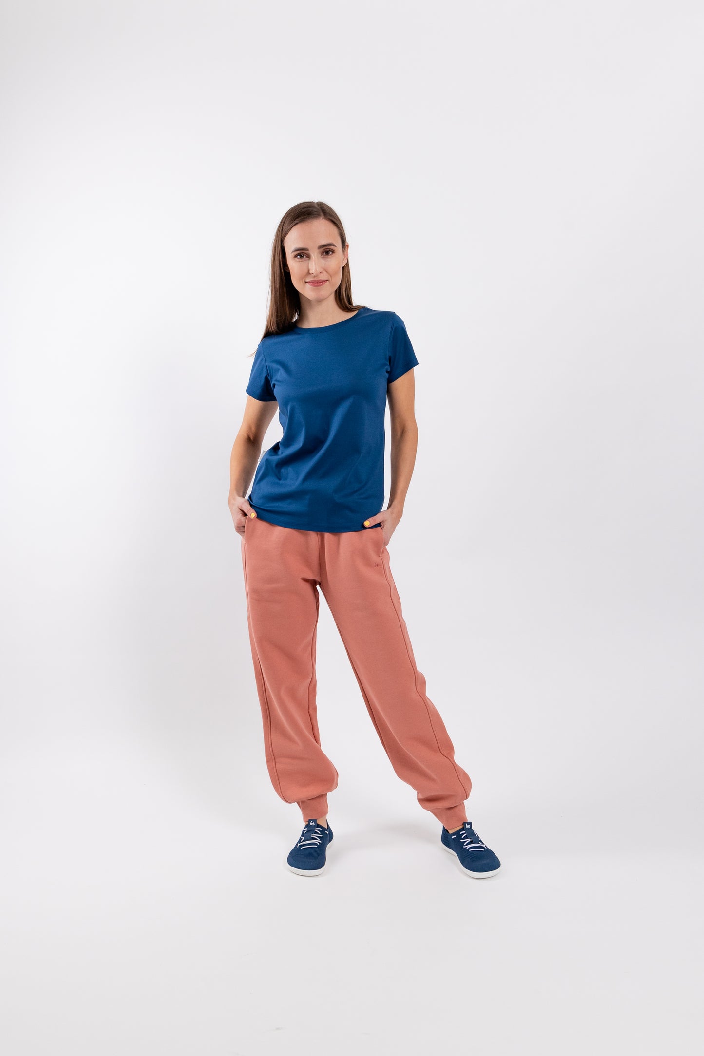 Women's Round Neck t-shirt Be Lenka Essentials - Navy 3 OzBarefoot Australia