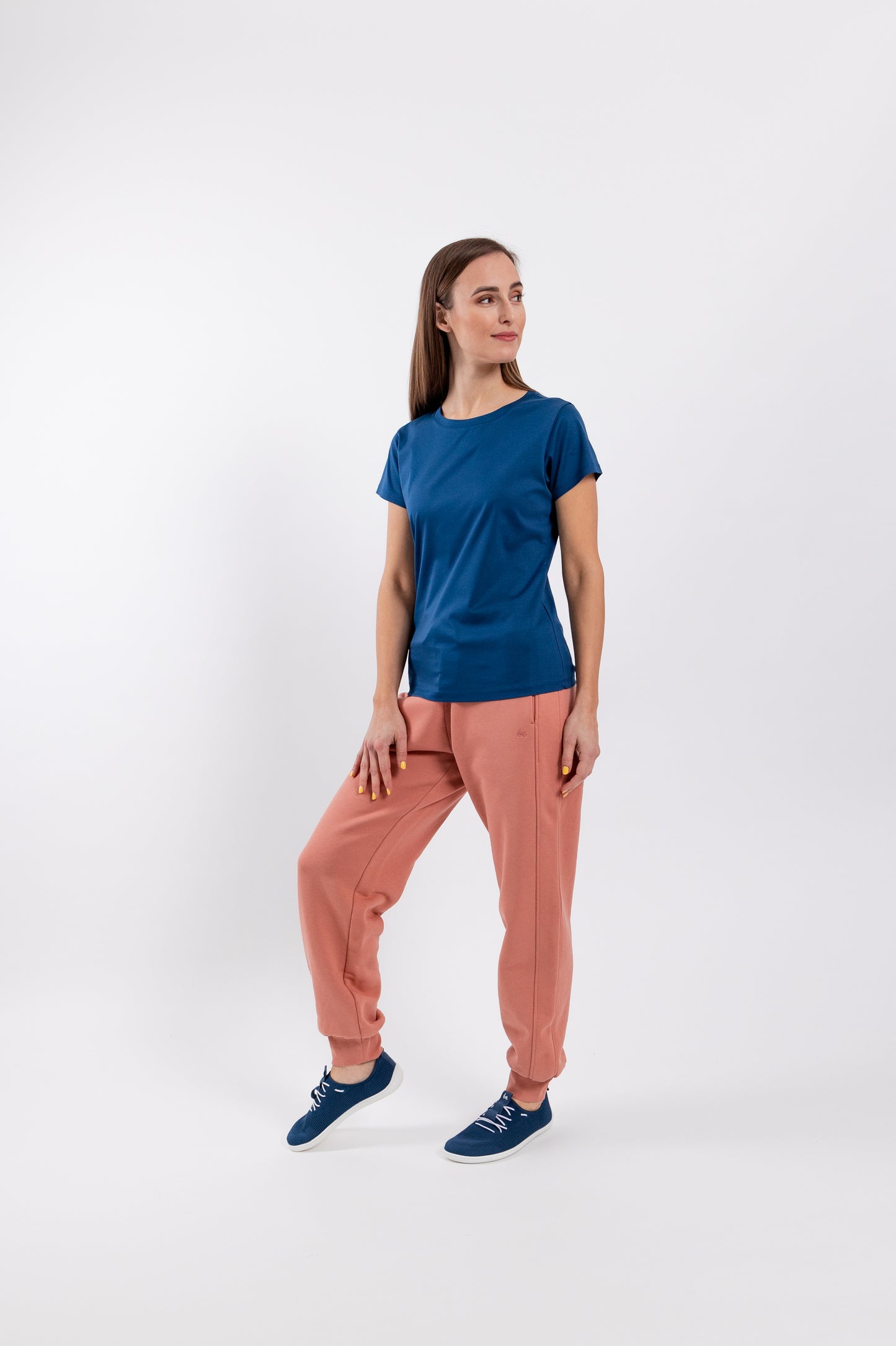 Women's Round Neck t-shirt Be Lenka Essentials - Navy 4 OzBarefoot Australia