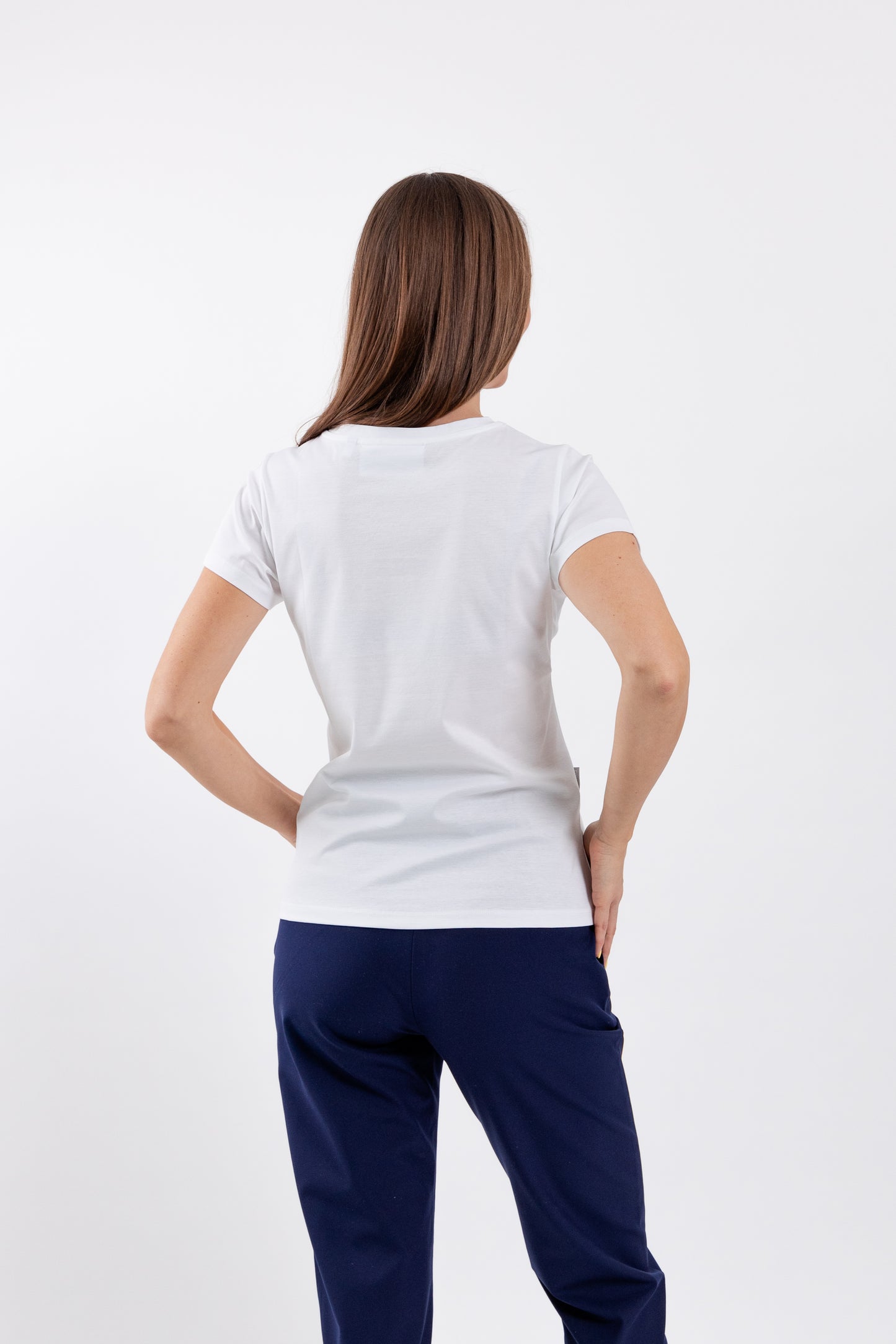 Women's Round Neck t-shirt Be Lenka Essentials - White 2 OzBarefoot Australia