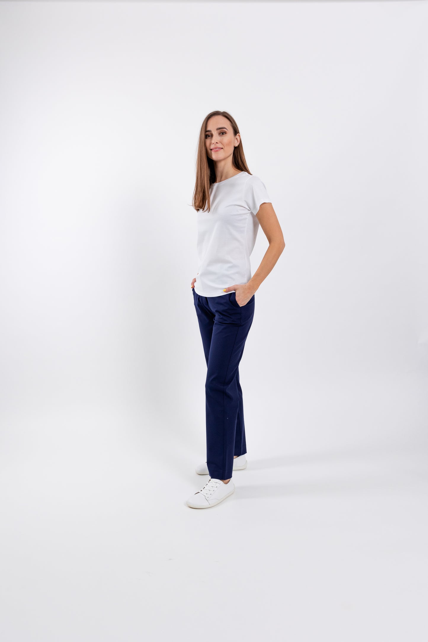 Women's Round Neck t-shirt Be Lenka Essentials - White 1 OzBarefoot Australia