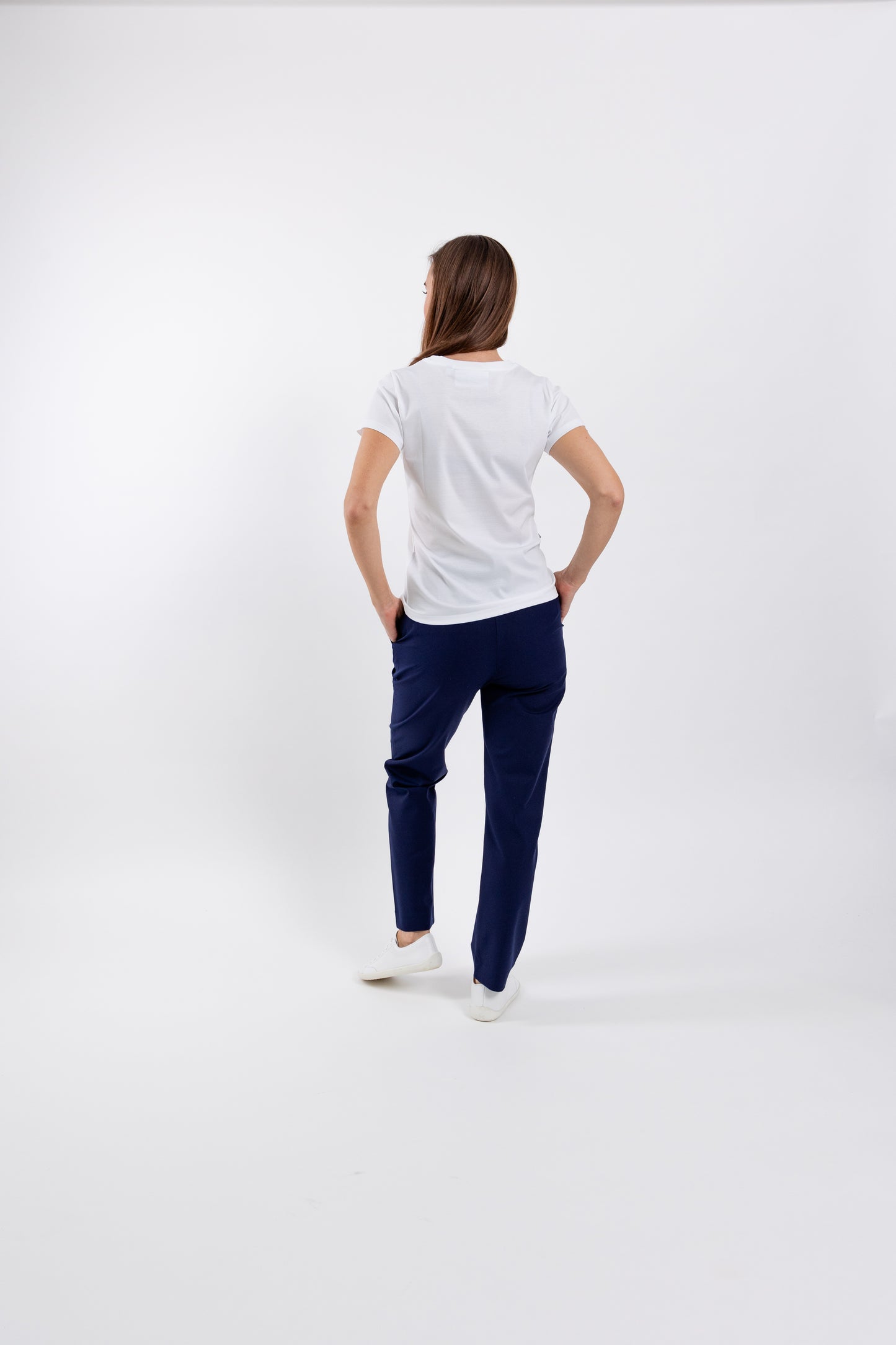 Women's Round Neck t-shirt Be Lenka Essentials - White 3 OzBarefoot Australia
