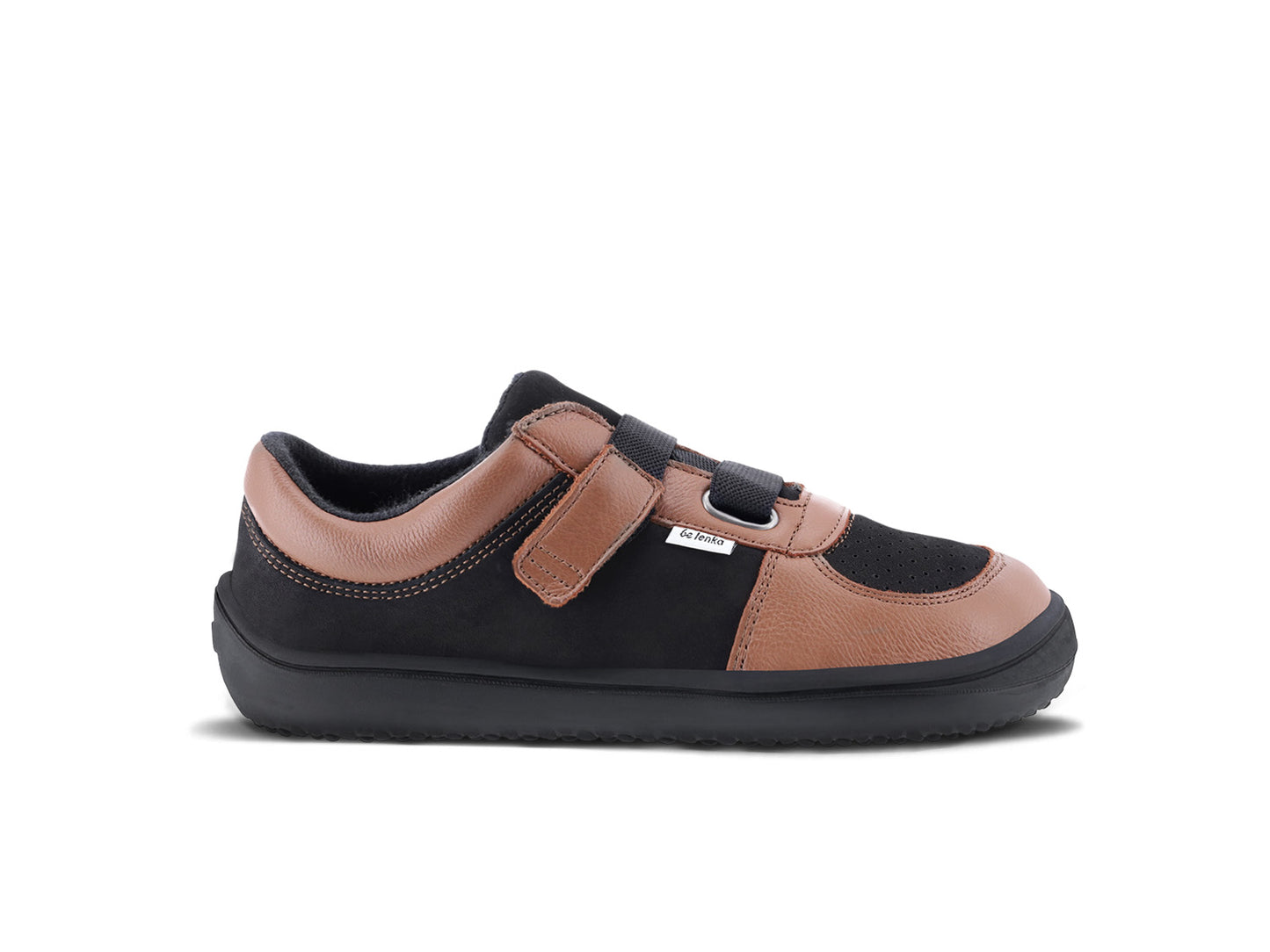 Be Lenka Kids barefoot sneakers - Fluid - Brown & Black 1 OzBarefoot Australia